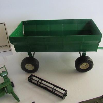 Lot of Metal and Plastic Farm Toys and an Army Tank