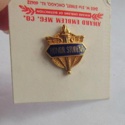 Lot of Hat and Lapel Pins, Honor Society, Victory, More