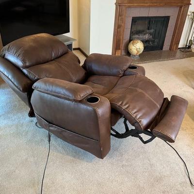 Electric Reclining Chair/Headrest + Rootrest. PERFECT CONDITION - Home Stretch Reclining Chair Movie Theatre Chair ($1000+ MSRP!)