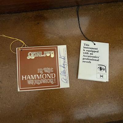 Hammond Organ Piano with Chair in PERFECT SHAPE. RECEIPT: $5,586