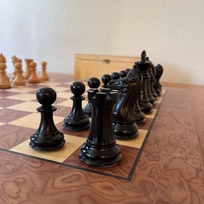 Beautiful Wooden Chess Board with box (MSRP: $250-330)