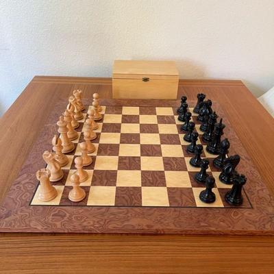 Beautiful Wooden Chess Board with box (MSRP: $250-330)