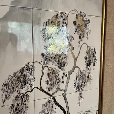 Gorgeous Japanese Framed Tile Art on tile (1-2 of 4)