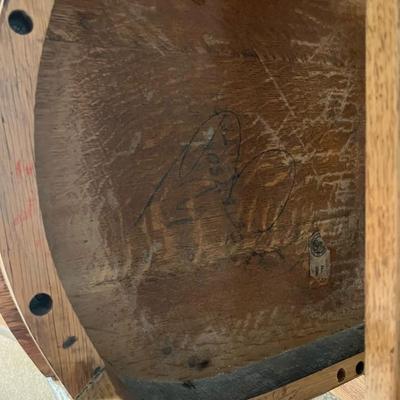 Milwaukee Chair Co. Oak Bankers Courtroom Desk Captains Chair -matching desk!