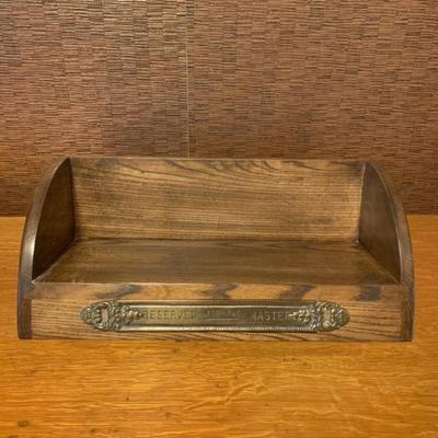 Stunning Wooden "Reserved for the Master" sign (books on auction #40)