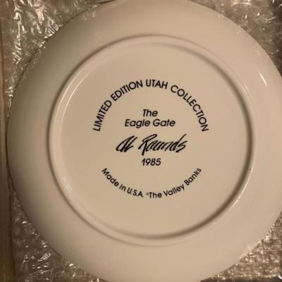 2 Utah Limited Edition Collector's Plates from the "Utah Collection" 1977 & 1985