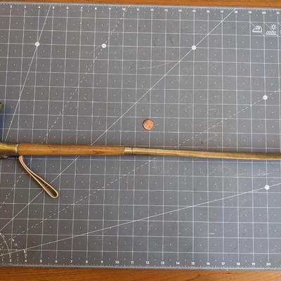Brass Wood Horse Head Shoehorn
