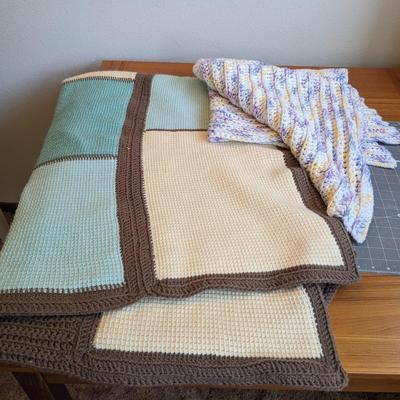 2 handmade blankets