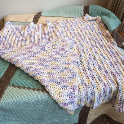 2 handmade blankets