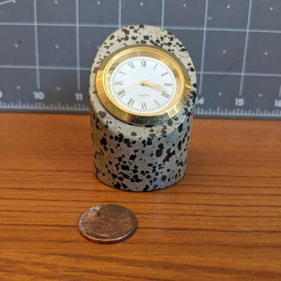 Spotted Jasper Mini Clock