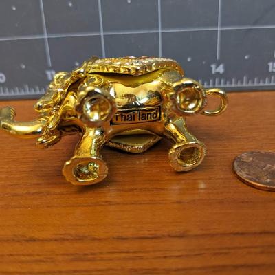 Mini Gold Elephant made in Thailand