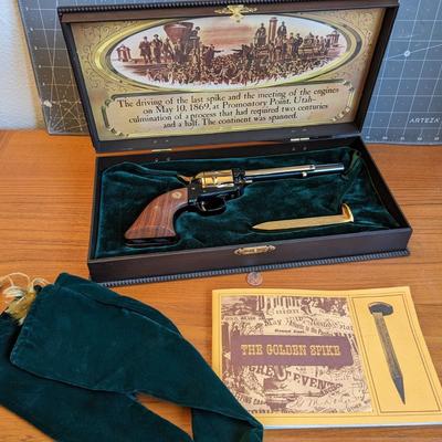 The Golden Spike & Gun Promontory Point, UT in box