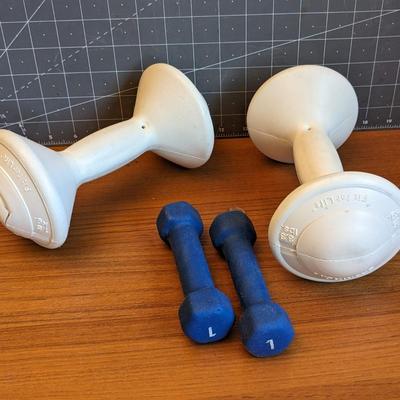 2 sets of weights (1 lb. & 3.3 lbs.)