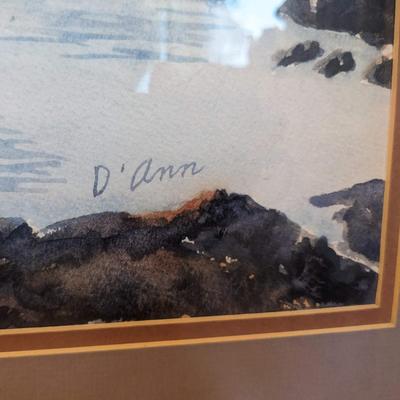 Painting of a marina by D'Ann