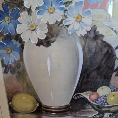 Framed Still Life Flower Vase by Elyse Ford