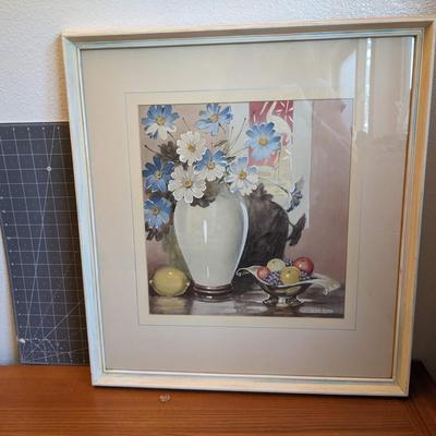 Framed Still Life Flower Vase by Elyse Ford