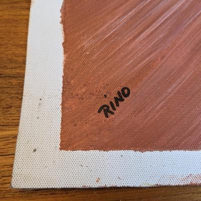 Abstract Painting Indian by Rino on loose canvas