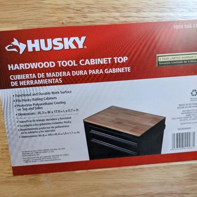 Husky Hardwood Tool Cabinet Top