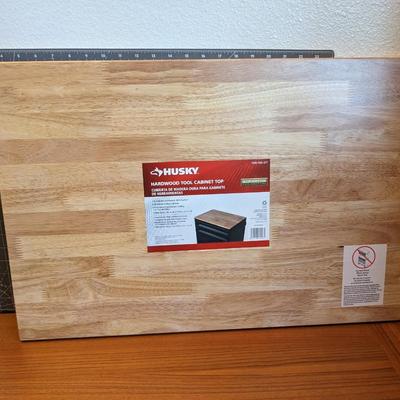 Husky Hardwood Tool Cabinet Top