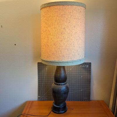 Large Vintage Lamp + Lampshade