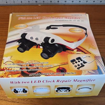 LED Magnification Glasses for clock repair, etc.