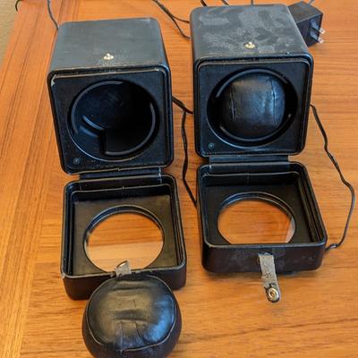 Rotating Leather Cases that plug in (possibly for watches)