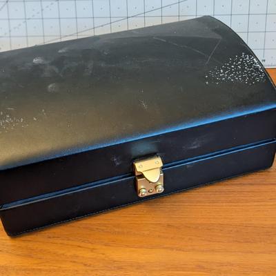 Leather watch, ring, jewelry case