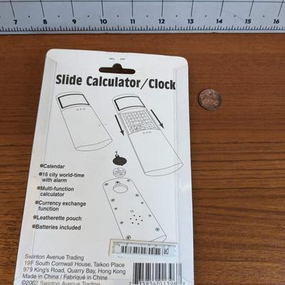 Slide Calculator Clock (new - unopned)