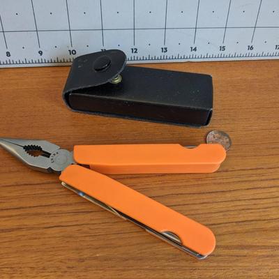 Tool set knife pliers + case 