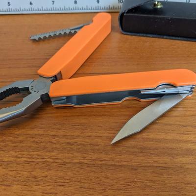 Tool set knife pliers + case 