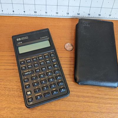 Hewlett Packard 10B Business Calculator + case