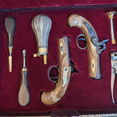 The Official Silver Mounted Henry Deringer Commemorative Pistol Set