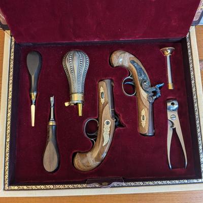 The Official Silver Mounted Henry Deringer Commemorative Pistol Set