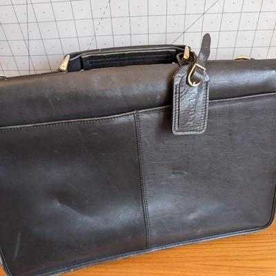 Leather briefcase and laptop cases