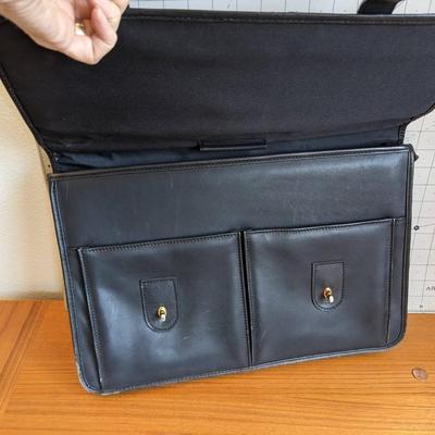 Leather briefcase and laptop cases