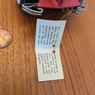 1928 Stutz Black Hawk Boatail Speedster Model Car - Franklin Mint Precision Models