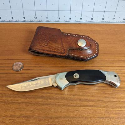 Boker Solingen Tree Brand Classic Knife + leather case - made in Germany