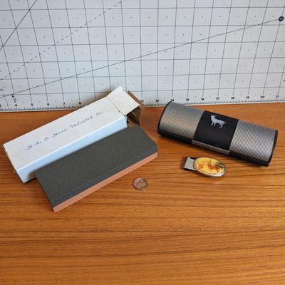 Sticks and Stones + Deer or Elk Money Clip + case 