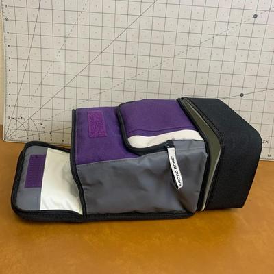 Arctic Zone purple, grey, white, black cooler lunch bag