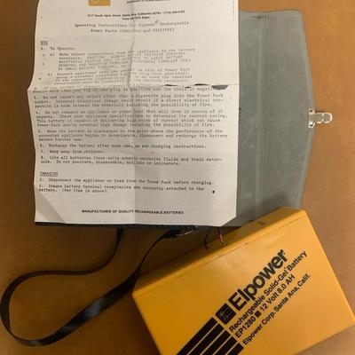 Elpower Rechargeable Soilid-Gel Battery