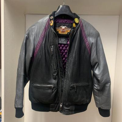 Grey Black Harley Davidson Leather Jacket Alamosa 