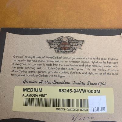 Grey Black Harley Davidson Leather Jacket Alamosa 