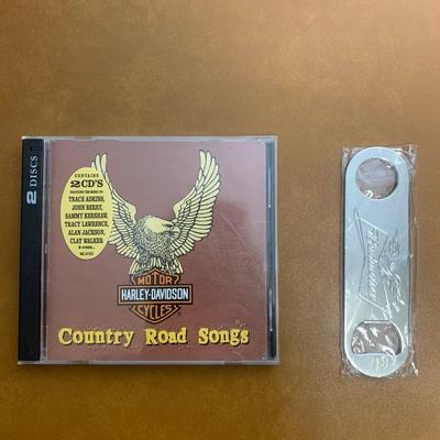 Harley Davidson Country road songs + Harley Davidson bottle opener