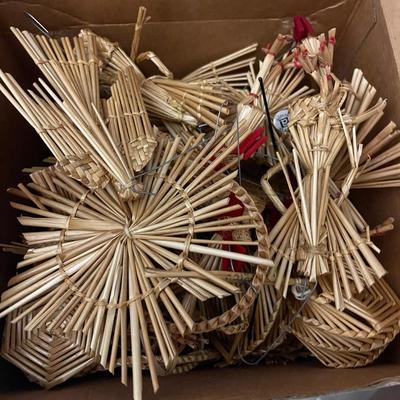 Box of Japanese Straw Ornaments