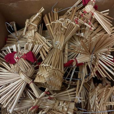 Box of Japanese Straw Ornaments