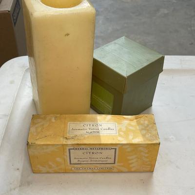 Five Piece Candle Lot