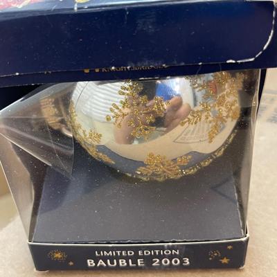 2003 Harrods Glass Limited Edition Bauble Ornament - NEW
