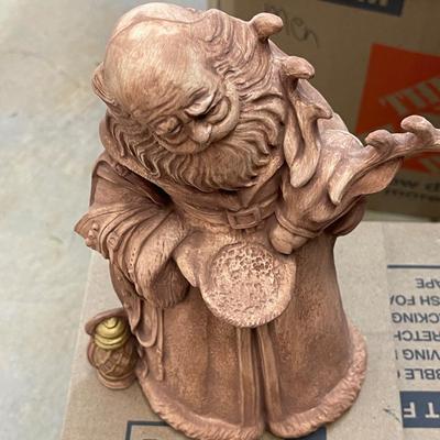Old Man Santa Statue