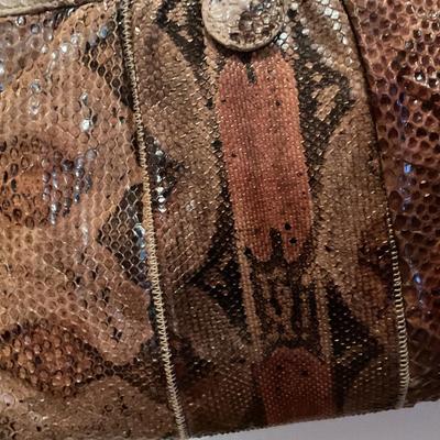 Vintage Pursesâ€”1 Snake Skin & 1 Black Beaded Purse