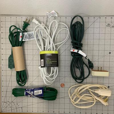 5 extension cords + plug